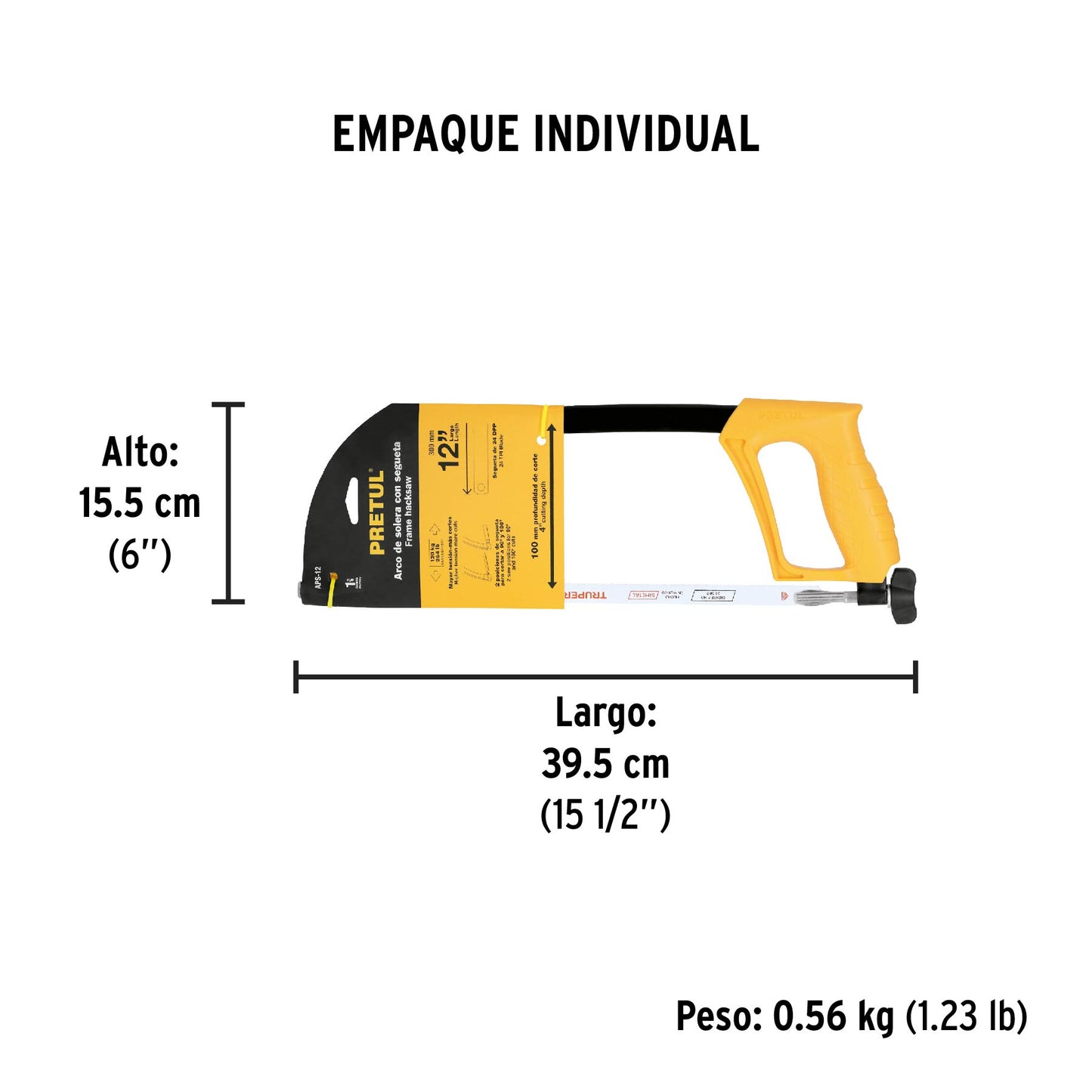 Arco 12' de solera para segueta, Pretul