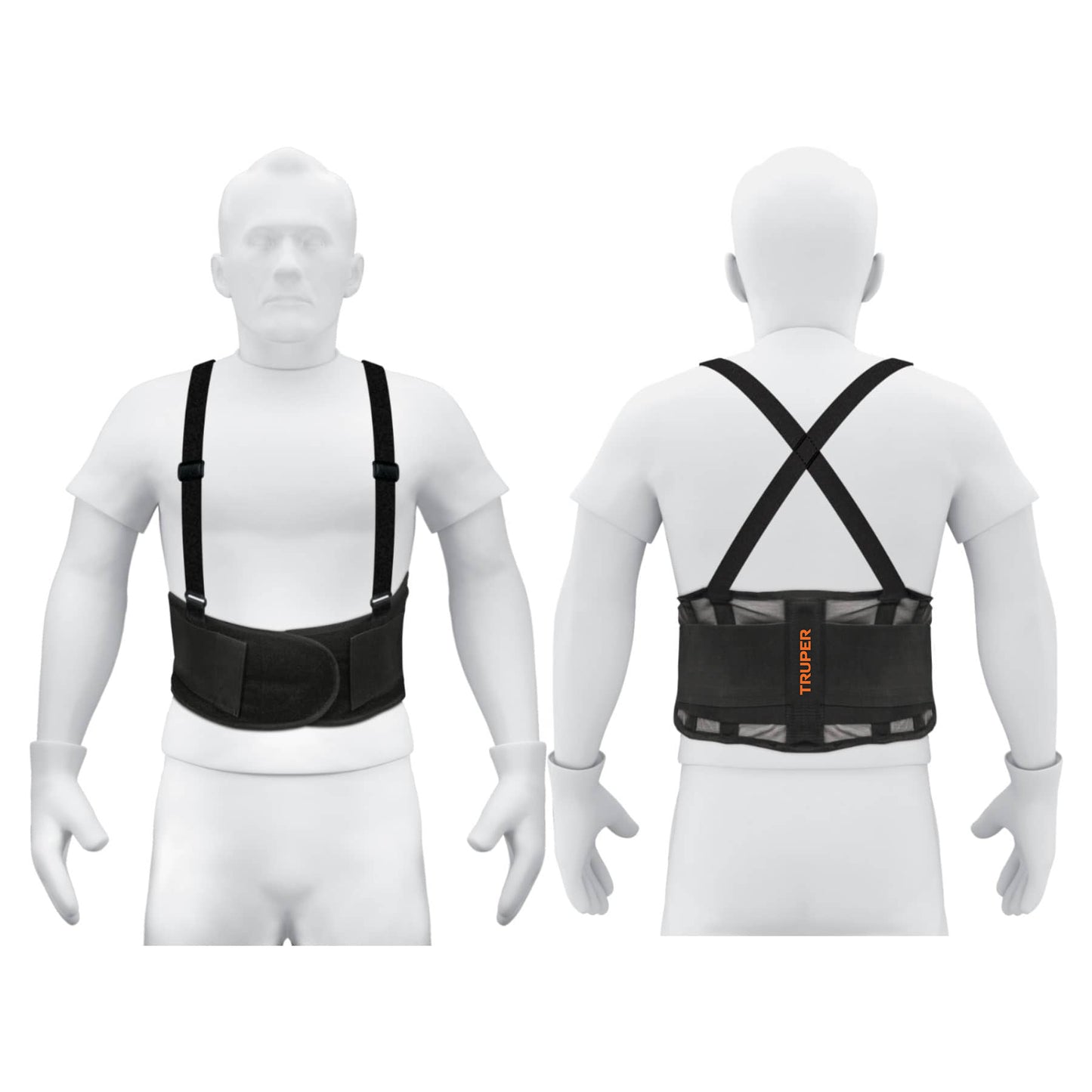 Faja lumbar de malla transpirable, talla M, Truper