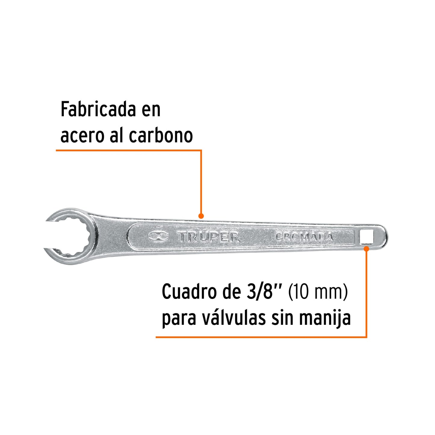 Llave 9' para tanque de gas, Truper