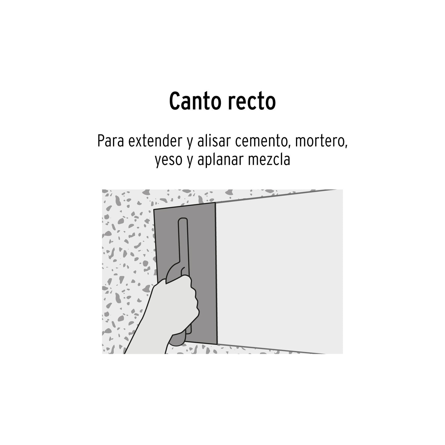 Llana 11' canto recto, 6 remaches, mgo madera, Truper