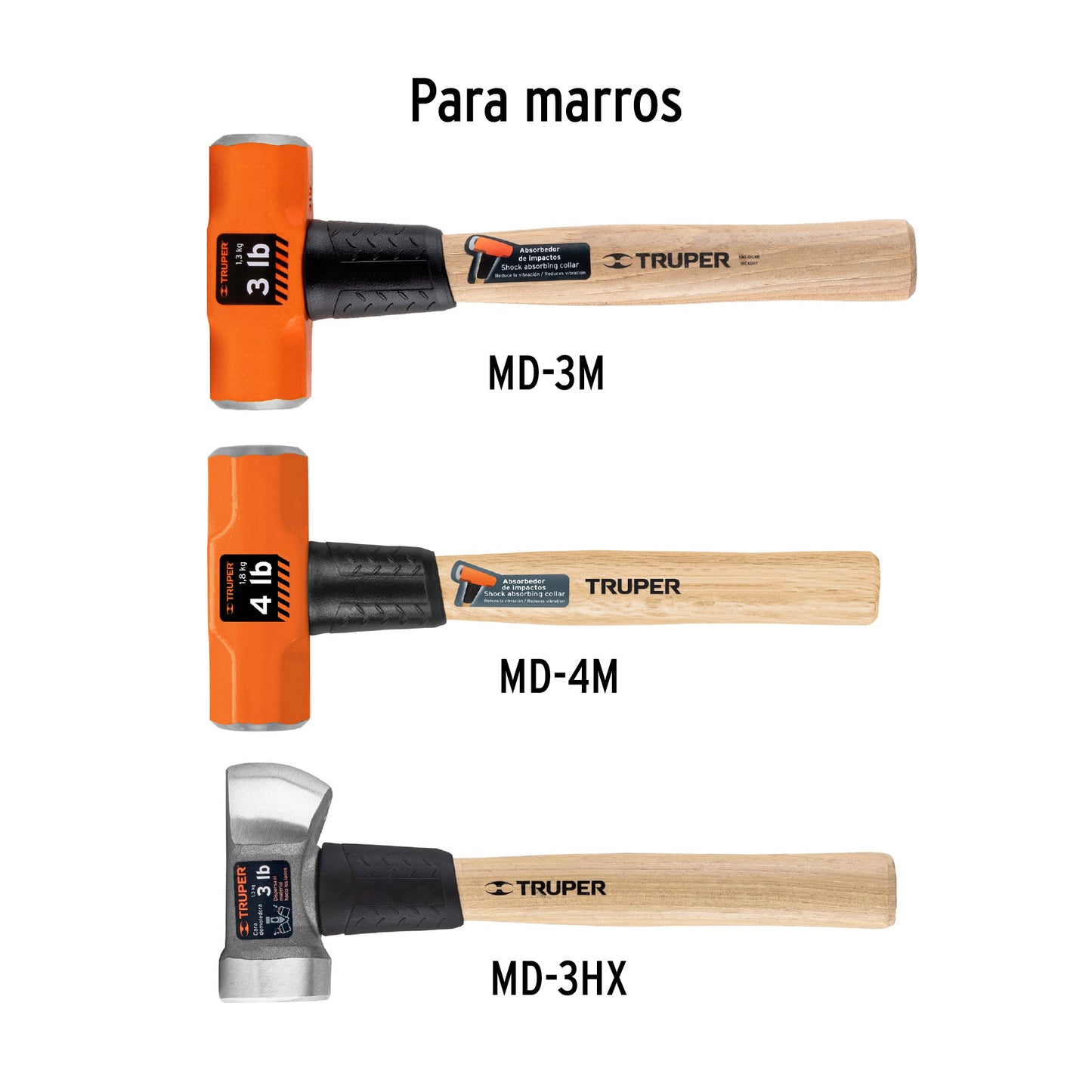 Mango de 12' para marros de 2 a 4 lb, Truper