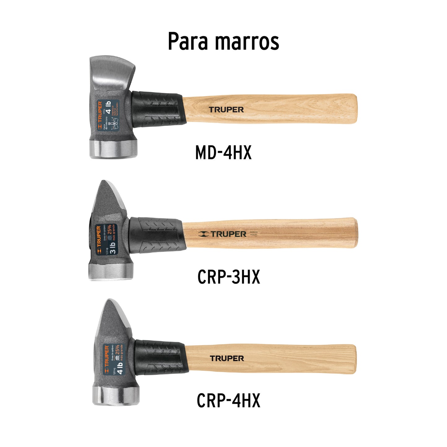 Mango de 12' para marros de 2 a 4 lb, Truper