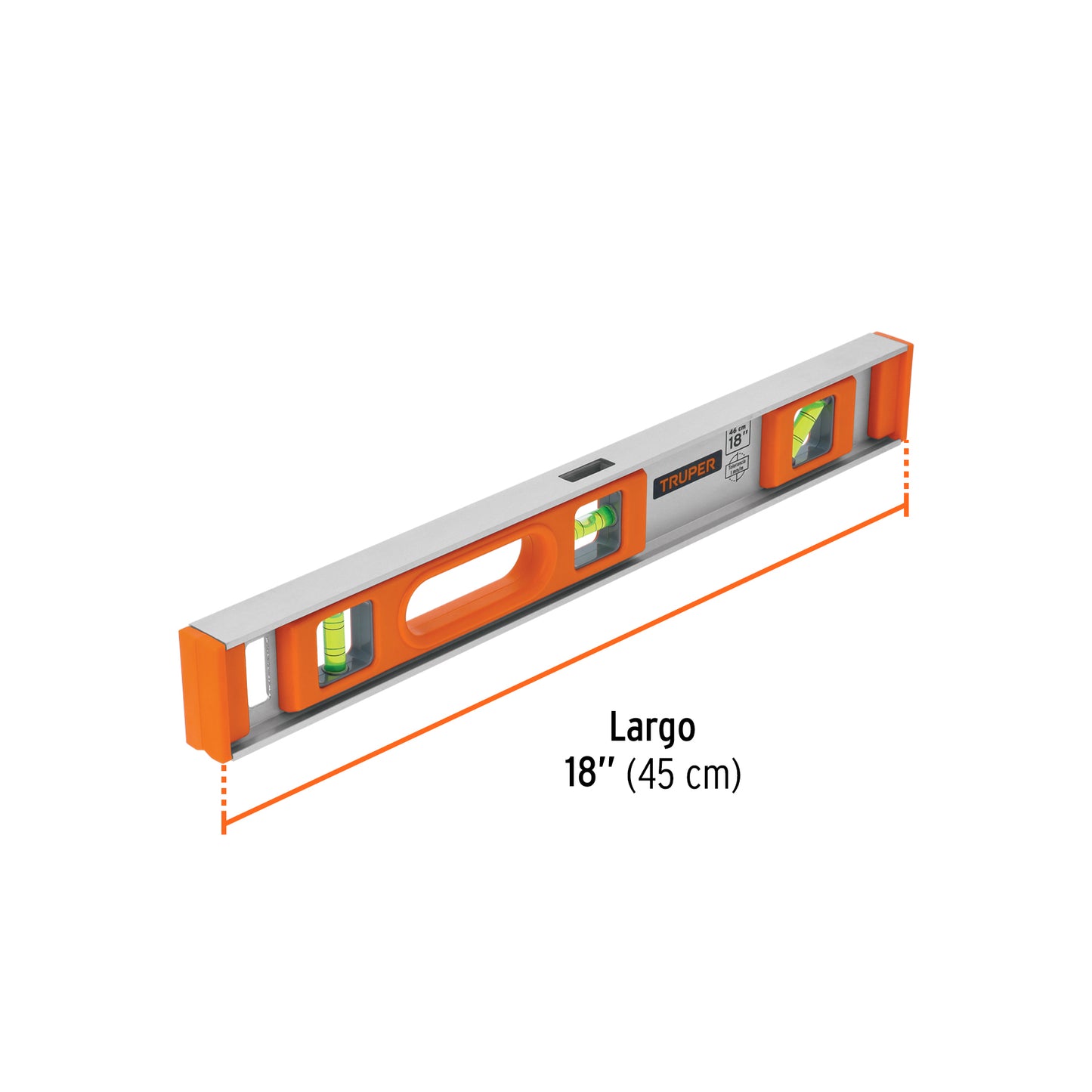 Nivel profesional de 18' con protección de ABS, Truper