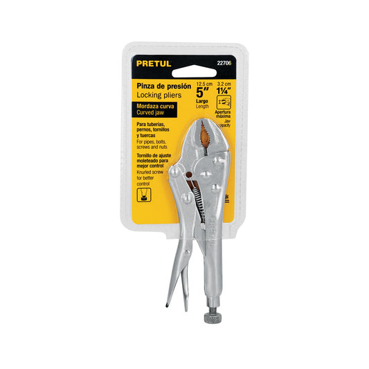 Pinza de presión 5' mordaza curva, Pretul