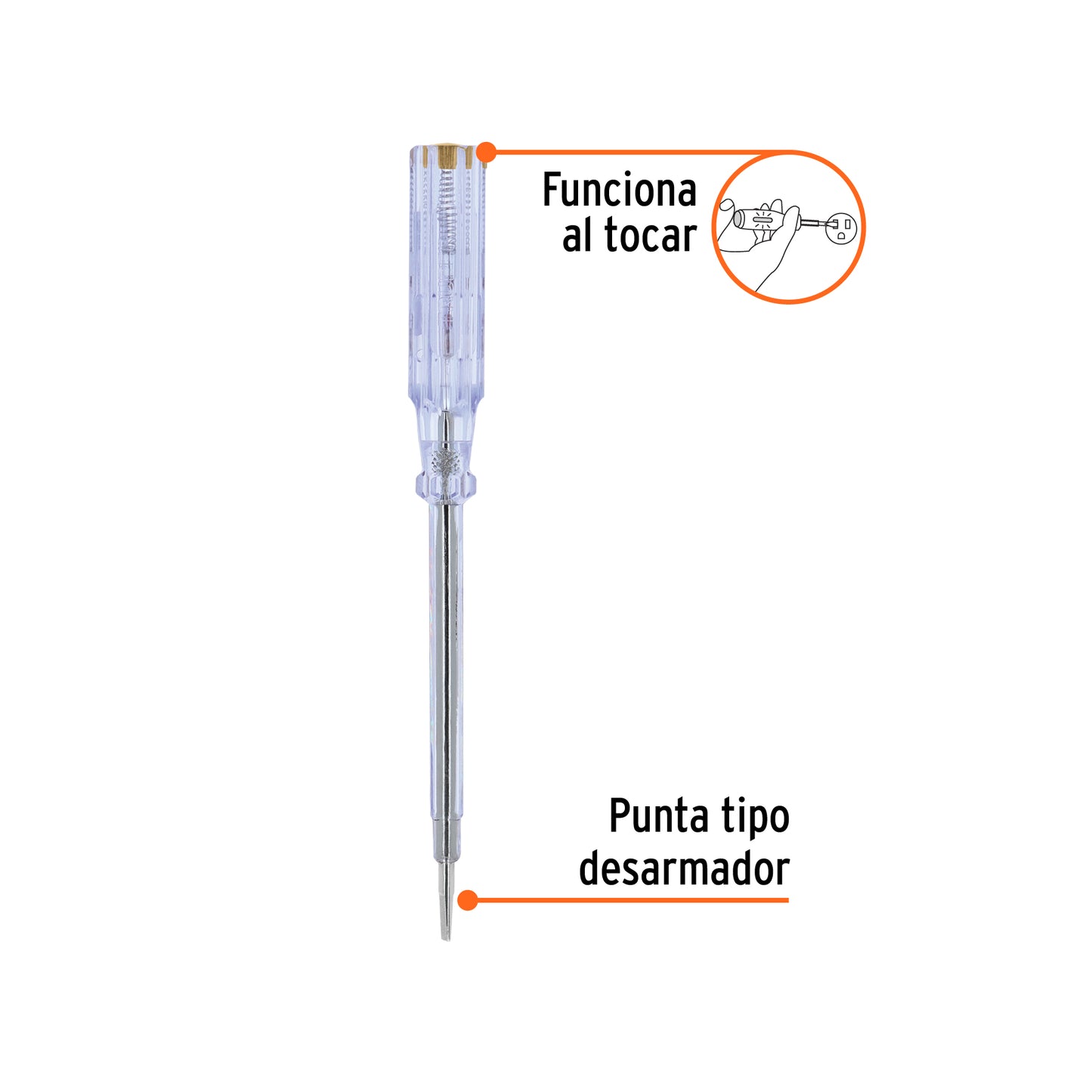 Probador de circuitos de corriente alterna 19 cm, Truper