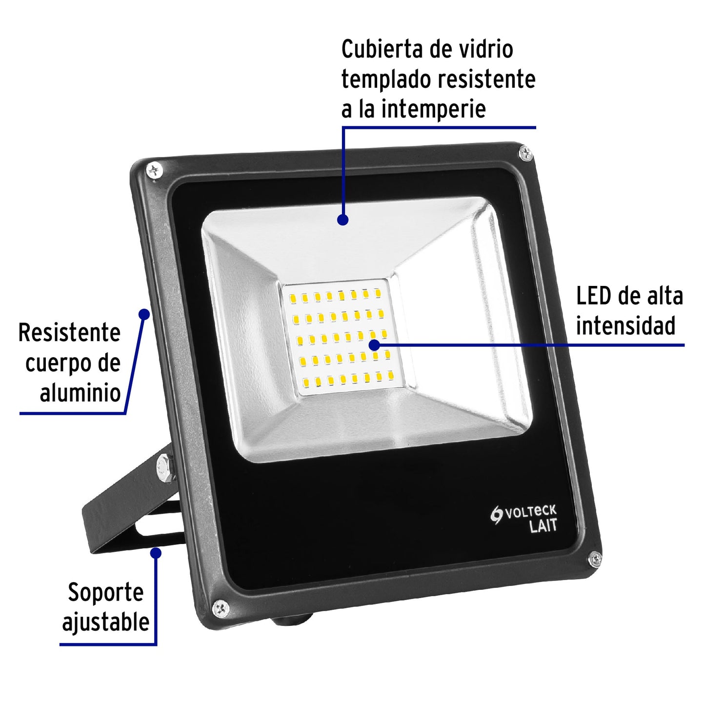 Reflector LED para exteriores 20W 6500K, VOLTECK