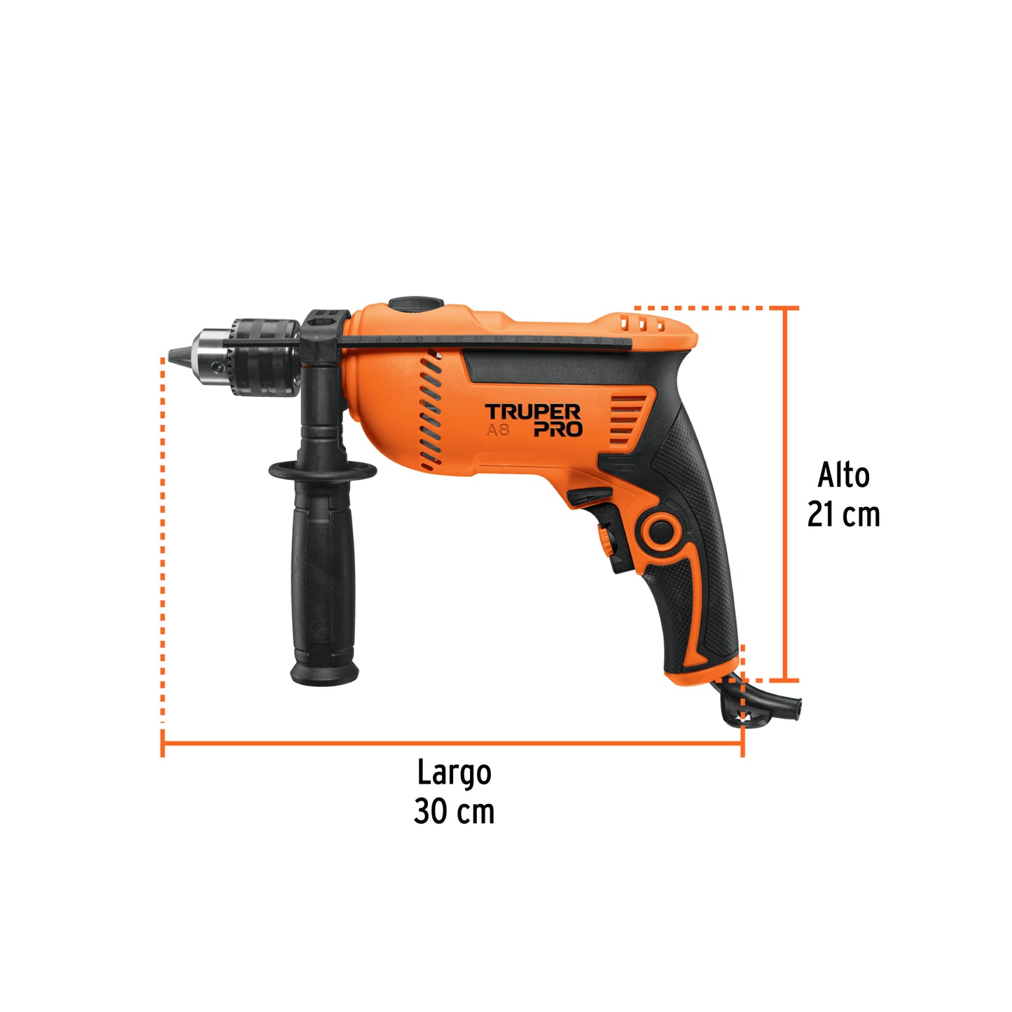 Rotomartillo 1/2', 750W, TRUPER PRO