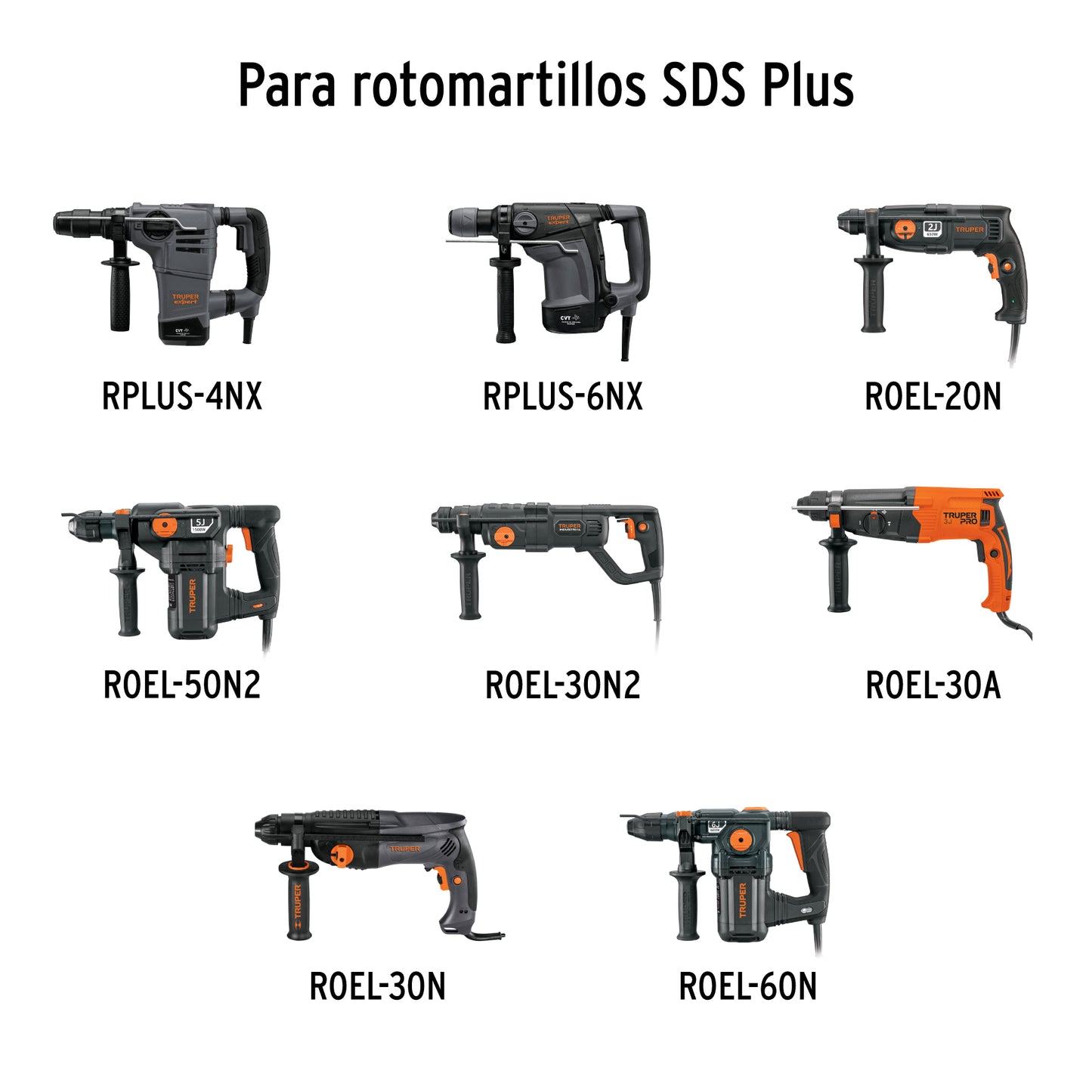 Cincel plano delgado SDS Plus 3/4' x 10', Truper