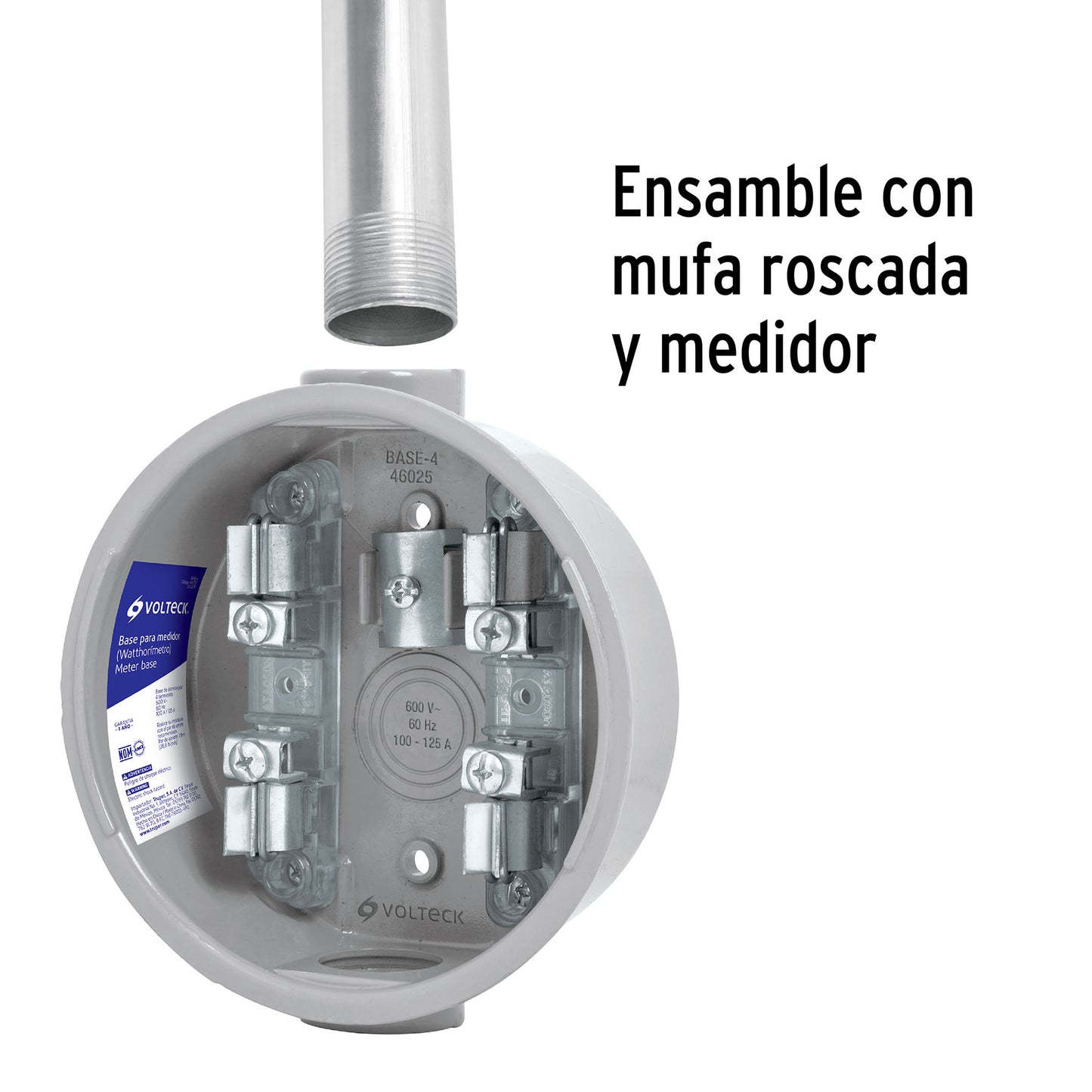Tubo Conduit 1 1/4' para mufa, pared gruesa (0.9 mm), 3 m
