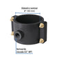 Abrazadera para toma domiciliaria PP 4' x 1/2', Foset