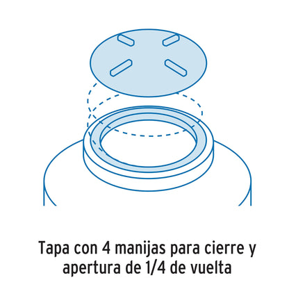 Tapa de 18' con arillo para tinaco, FOSET