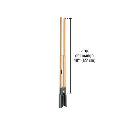 Cavador mangos de madera 48', Pretul