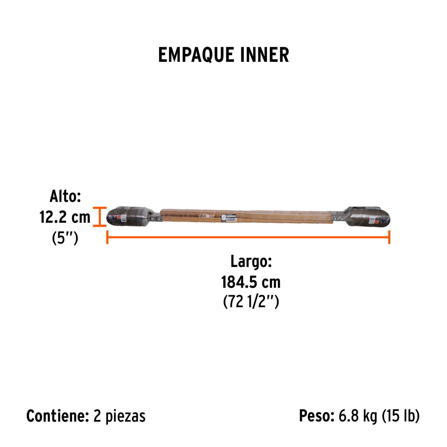 Cavador mangos de madera 48', Truper