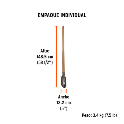 Cavador mangos de madera 48', Truper