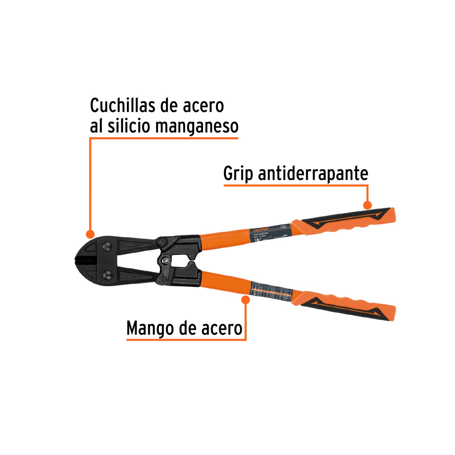 Cortapernos 18', profesional, TRUPER