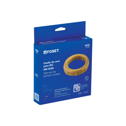 Cuello de cera sin guía para WC, 150 g, Foset