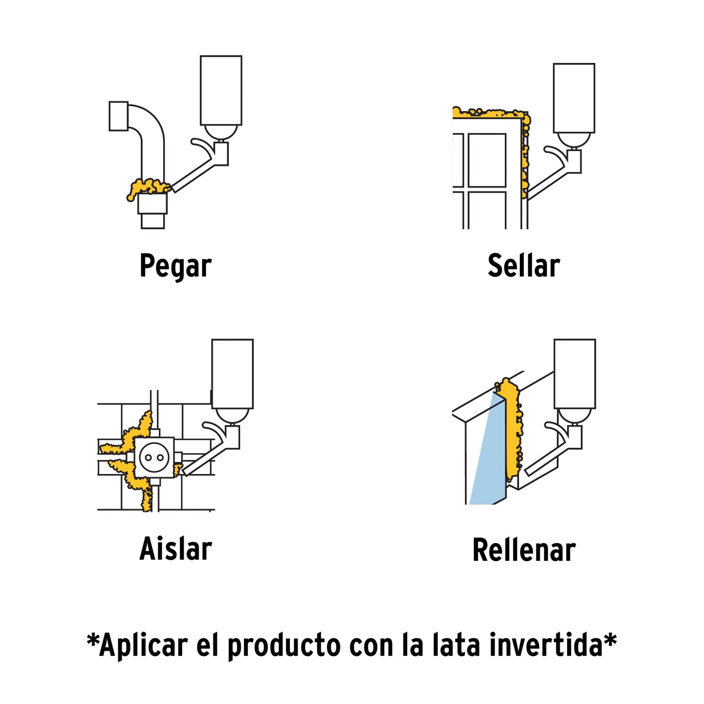 Espuma expansiva de poliuretano, 750 ml, TRUPER
