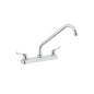 Mezcladora 8' fregadero cromo, cuello largo, palanca, BASIC
