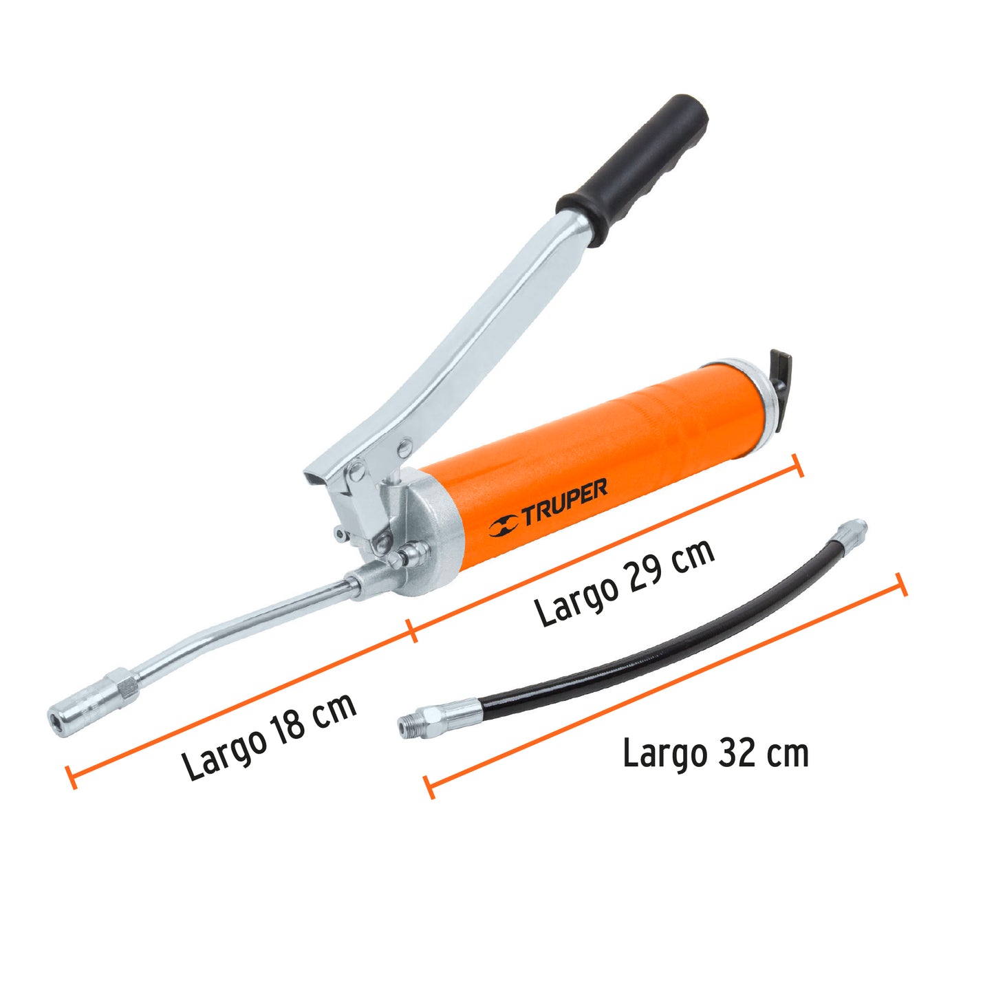 Inyectora de grasa 14 oz, 10000 PSI con grip antiderrapante