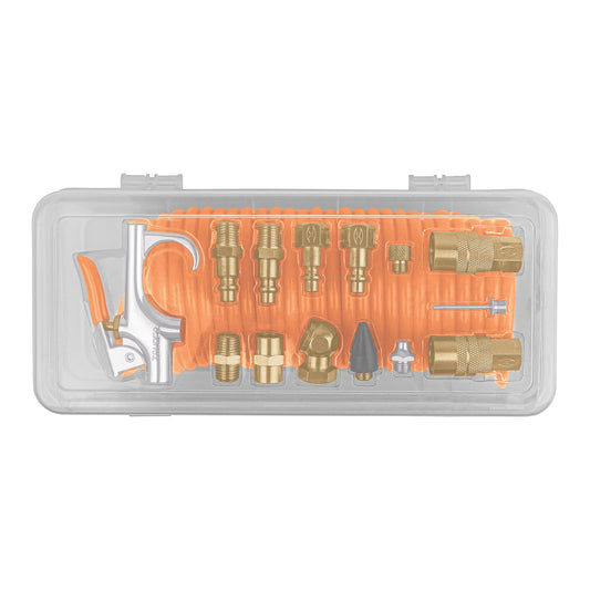 Juego de 15 accesorios neumáticos, cuerda 1/4' NPT, TRUPER