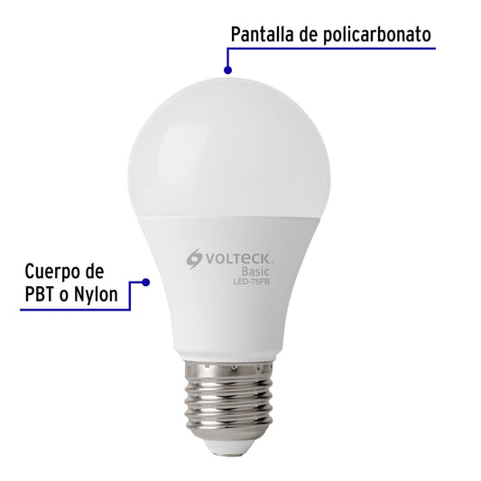 Pack de 4 lámparas LED A19 10 W (equiv. 75 W), luz de día