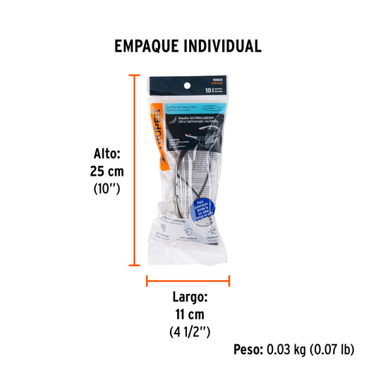 Lentes de seguridad espejo azul, Truper Ultralite