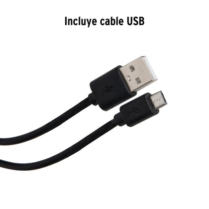 Linterna plástica de LED 350 lm, recargable, TRUPER