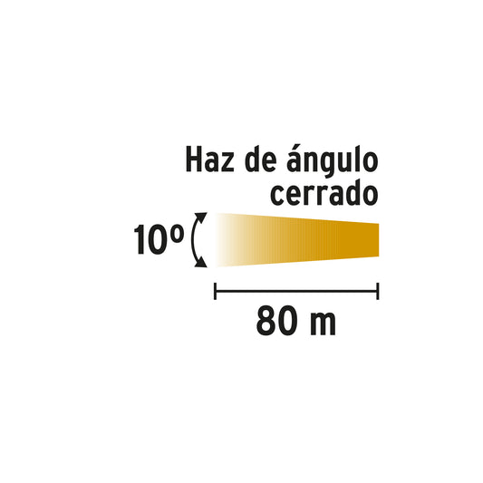 Linterna plástica de LED, 120 lm, recargable, PRETUL