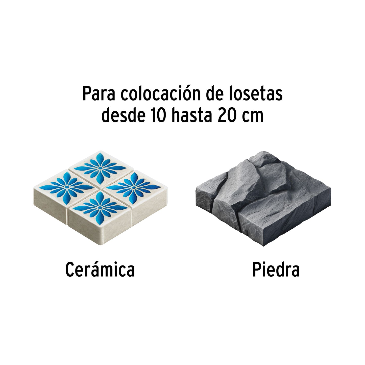 Llana 11' dentado cuadrado 1/4', 6 remaches, mgo madera