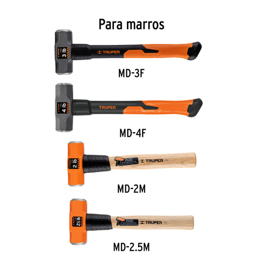Mango de 12' para marros de 2 a 4 lb, Truper
