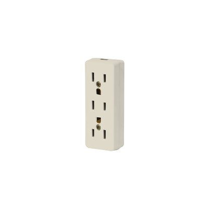 Multicontacto triple para extensión, 2 polos + tierra
