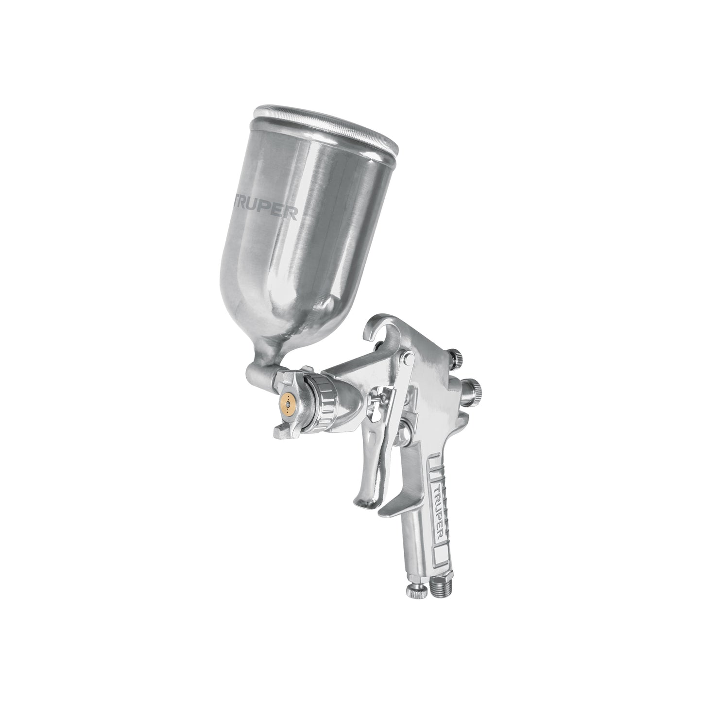 Pistola p/pintar gravedad LVMP vaso aluminio, 1.7 mm, Truper