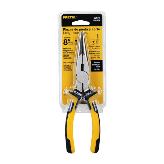 Pinza de punta y corte 8' mango Comfort Grip, Pretul