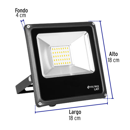 Reflector LED para exteriores 20W 6500K, VOLTECK