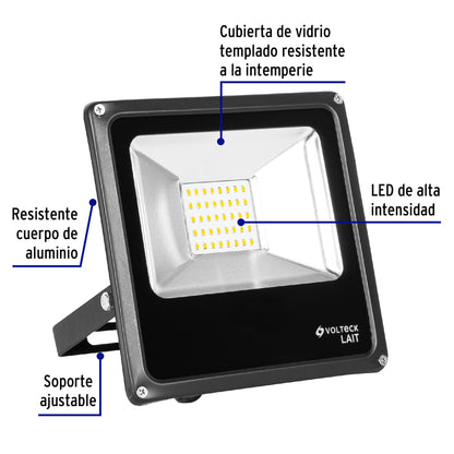 Reflector LED para exteriores 20W 6500K, VOLTECK