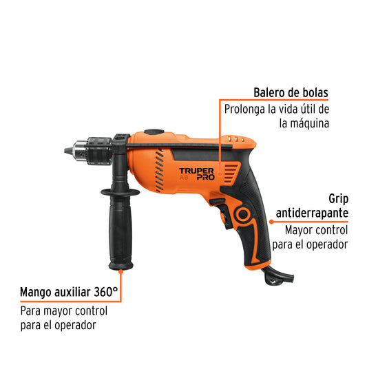 Rotomartillo 1/2', 750W, TRUPER PRO