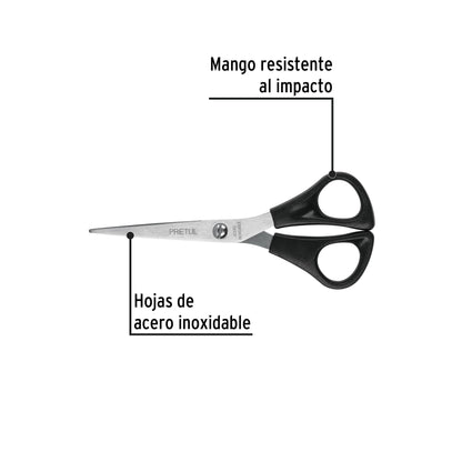 Tijera 6' de acero inoxidable para casa y oficina, PRETUL
