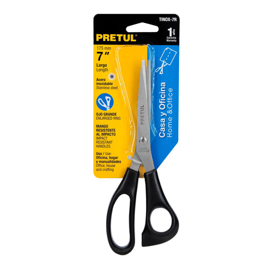 Tijera 7' de acero inoxidable para casa y oficina, PRETUL